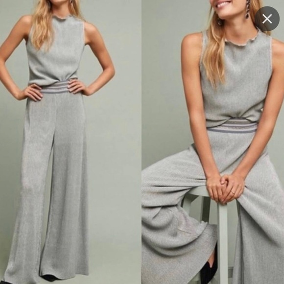 ⚡️Closet Clear Out!⚡️ Silver Anthropologie Ett:Twa Crepuscule Pants